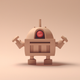 A fun, cartoon-style robot  app icon - ai app icon generator - app icon aesthetic - app icons