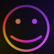 A skeptical, quizzical smiley face  app icon - ai app icon generator - app icon aesthetic - app icons