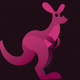 A playful and curious kangaroo  app icon - ai app icon generator - app icon aesthetic - app icons