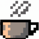 A minimalist coffee cup with steam rising  app icon - ai app icon generator - app icon aesthetic - app icons