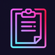 A minimalist clipboard  app icon - ai app icon generator - app icon aesthetic - app icons