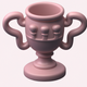 A stylized trophy cup with handles  app icon - ai app icon generator - app icon aesthetic - app icons