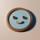 A contented, closed-eye smiley face  app icon - ai app icon generator - app icon aesthetic - app icons