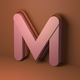 A sharp, angular letter M  app icon - ai app icon generator - app icon aesthetic - app icons
