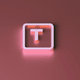 A AI-generated app icon of a rectangle shape in blush pink , nude , rose , puce color scheme