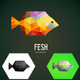 A vibrant, colorful tropical fish  app icon - ai app icon generator - app icon aesthetic - app icons