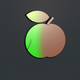 A sweet, ripe, and juicy peach with blush skin  app icon - ai app icon generator - app icon aesthetic - app icons