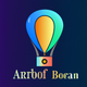 A whimsical hot air balloon  app icon - ai app icon generator - app icon aesthetic - app icons