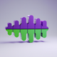 A stylized sound wave app icon - ai app icon generator - app icon aesthetic - app icons