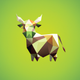A contented and happy cow with spots  app icon - ai app icon generator - app icon aesthetic - app icons