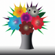 A vibrant and colorful bouquet of wildflowers  app icon - ai app icon generator - app icon aesthetic - app icons