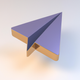 A playful, cartoon-style paper airplane  app icon - ai app icon generator - app icon aesthetic - app icons