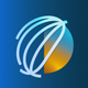 A stylized globe with north-south axis lines  app icon - ai app icon generator - app icon aesthetic - app icons