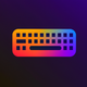 A sleek, minimalist keyboard  app icon - ai app icon generator - app icon aesthetic - app icons