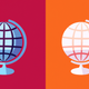 A stylized globe  app icon - ai app icon generator - app icon aesthetic - app icons