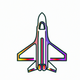 A shiny and powerful jet fighter  app icon - ai app icon generator - app icon aesthetic - app icons