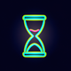 A minimalist hourglass app icon - ai app icon generator - app icon aesthetic - app icons
