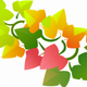 A lush and verdant string of ivy leaves  app icon - ai app icon generator - app icon aesthetic - app icons