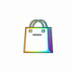 A stylized shopping bag  app icon - ai app icon generator - app icon aesthetic - app icons