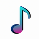A stylized musical note app icon - ai app icon generator - app icon aesthetic - app icons