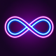 A stylized infinity symbol  app icon - ai app icon generator - app icon aesthetic - app icons