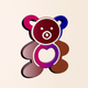 A cute, cuddly teddy bear  app icon - ai app icon generator - app icon aesthetic - app icons