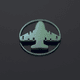 A AI-generated app icon of an airplane in mint , charcoal , gunmetal grey , dark khaki color scheme