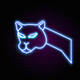 A sleek, stealthy black panther  app icon - ai app icon generator - app icon aesthetic - app icons