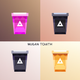 A minimalist trash can icon  app icon - ai app icon generator - app icon aesthetic - app icons