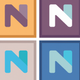 A simple, elegant letter N  app icon - ai app icon generator - app icon aesthetic - app icons