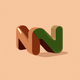 A futuristic, machine-like letter N  app icon - ai app icon generator - app icon aesthetic - app icons
