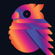 A vibrant, colorful parrot  app icon - ai app icon generator - app icon aesthetic - app icons