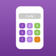 A minimalist calculator with numbers  app icon - ai app icon generator - app icon aesthetic - app icons