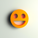 A cool, dispassionate smiley face  app icon - ai app icon generator - app icon aesthetic - app icons