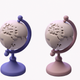 A stylized globe  app icon - ai app icon generator - app icon aesthetic - app icons