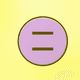 A AI-generated app icon of an ellipsis horizontal  in mauve , pastel yellow , cinnamon , kelly green color scheme