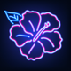 A lush, tropical hibiscus blossom  app icon - ai app icon generator - app icon aesthetic - app icons