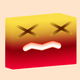 A frustrated, annoyed smiley face  app icon - ai app icon generator - app icon aesthetic - app icons