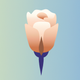 A delicate and refined pink rosebud  app icon - ai app icon generator - app icon aesthetic - app icons