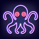 A curious and intelligent octopus with tentacles  app icon - ai app icon generator - app icon aesthetic - app icons