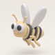 A cute, cartoon-style bee app icon - ai app icon generator - app icon aesthetic - app icons