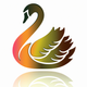 An elegant and majestic swan  app icon - ai app icon generator - app icon aesthetic - app icons