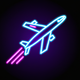 A shiny, speedy jet plane  app icon - ai app icon generator - app icon aesthetic - app icons