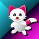 A playful, cartoon-style cat  app icon - ai app icon generator - app icon aesthetic - app icons