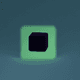 A AI-generated app icon of a square shape in light sea green , green , dark orange , evergreen color scheme