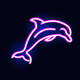 A majestic, leaping dolphin  app icon - ai app icon generator - app icon aesthetic - app icons