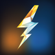 An energetic lightning bolt app icon - ai app icon generator - app icon aesthetic - app icons