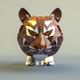 A majestic tiger with impressive stripes  app icon - ai app icon generator - app icon aesthetic - app icons