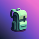 A minimalist backpack  app icon - ai app icon generator - app icon aesthetic - app icons