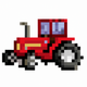 A classic red tractor  app icon - ai app icon generator - app icon aesthetic - app icons